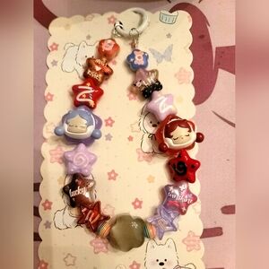 Skull Panda Themed Bag Charm/Cell Phone Charm or Keychain